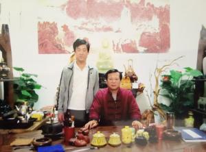 与学员合影